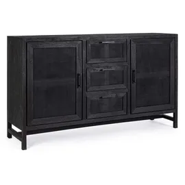 BIZZOTTO Sideboard Weston 150 x 90 x 40 cm Schwarz