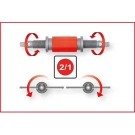 KS Tools Universal Bremskolben-Rückstell-Werkzeug-Satz, 8-tlg
