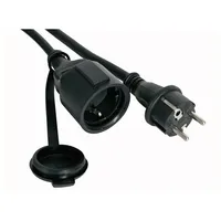 Perel - EC05R25-G Gummi, Verlängerungskabel, 3G2.5, 5 m, Länge,