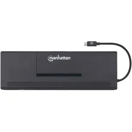 Manhattan USB-C 11-in1-Dockingstation - Schwarz