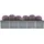 vidaXL Garten-Hochbeet verzinkter Stahl rechteckig 400 x 80 x 77 cm Grau