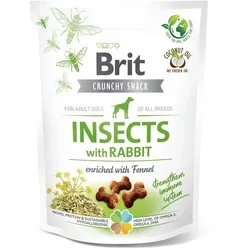 BRIT CARE Dog Crunchy Cracker Insects rich in Rabbit 200g