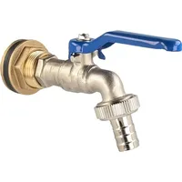 Tecuro Kugelauslaufventil mit Behälterverschraubung für Regentonne Wassertank - 3/4