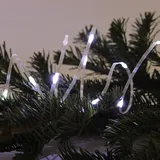 FHS International LED-Lichterkette Batterie 1 m Kaltweiß