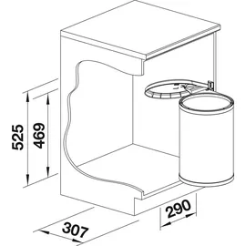 Blanco SINGOLO XL 20 l Weiß