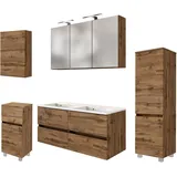WELLTIME Badmöbel-Set Baabe 5-tlg. Braun
