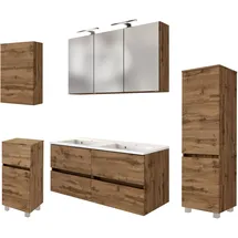 WELLTIME Badmöbel-Set Baabe 5-tlg. Braun