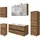 WELLTIME Badmöbel-Set Baabe 5-tlg. Braun