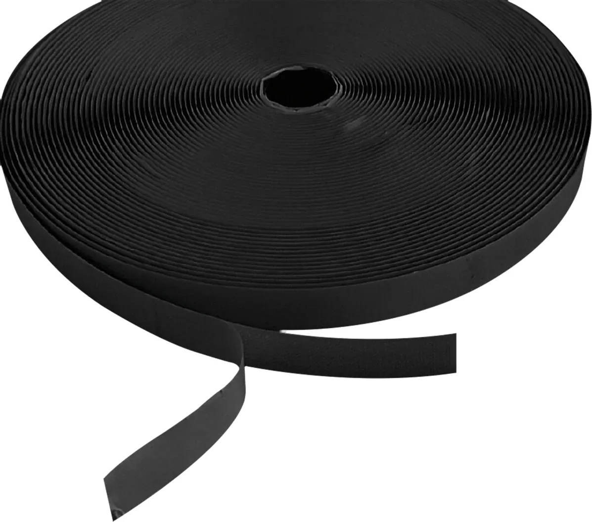 Showgear Hook and Loop Tape - Hook Side Schwarz - 20 mm x 25 m - selbstklebend