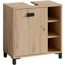 byLIVING Waschbeckenunterschrank Wellness B: 60 cm Eiche Dekor