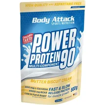 Body Attack Power Protein 90 Butter Biscuit Pulver 500 g