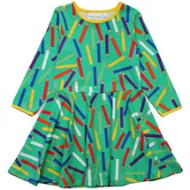 Toby Tiger Kleid in Grün/ Bunt | Gr.: 110