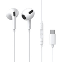 Baseus C17 Kopfhörer Kabelgebunden im Ohr Anrufe/Musik USB Typ-C Weiß