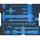 Gedore Schaumstoffeinlage Polyester 230 mm x 398 mm blau