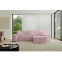 altdecor Ecksofa Cord 2-Sitzer Rosa