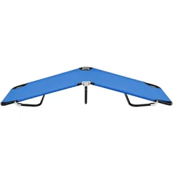 vidaXL Klappliege Blau Stahl