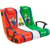 X Rocker Nintendo Super MarioTM Dual Rivals Floor Rocker Gaming-Bodensessel für Kinder & Jugendliche mit 2.1 Soundsystem