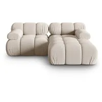 Micadoni Ecksofa Bellis, modular 3-Sitzer beige
