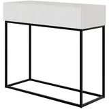 Selsey Veldio Konsolentisch 90 x 0 x 0,75 Weiß/Schwarz