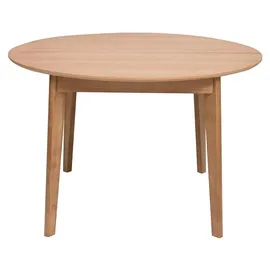 miliboo Ausziehbarer Runder Esstisch 120-150 x 76 cm helles Eichenholz