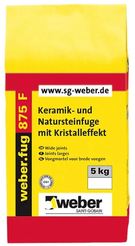 weber.fug 875 F in 5 KG Folienbeutel - Dunkelgrau