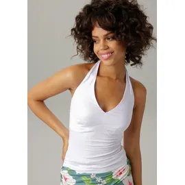 Aniston CASUAL Neckholdertop Weiß 44