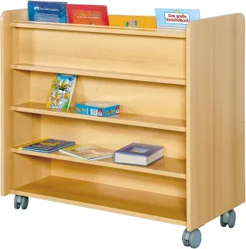 Wendebibliothek doppelseitig, fahrbar