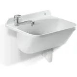 Gospo Ausgussbecken Mit Drehbarer Armatur, Siphon, Waschbecken 46 X 36 X 20 Cm, Waschraum Für Garage