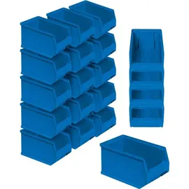 BRB-Lagertechnik 40x Sichtbox "PROFI" LB 5, LxBxH 175x100x75 mm, Inhalt 0,85 Liter, blau