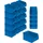 BRB-Lagertechnik 40x Sichtbox "PROFI" LB 5, LxBxH 175x100x75 mm, Inhalt 0,85 Liter, blau