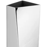 Alessi Crevasse ZH01 Design Blumenvase, Edelstahl, Glänzend Poliert