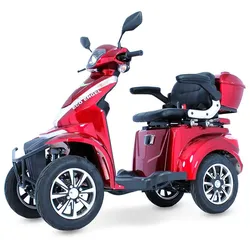 ECO ENGEL Elektromobil 532 Rot – Topcase inklusive, 1000 W, 25 km/h, 4-Rad Quad