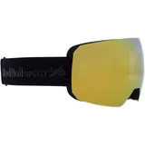 Red Bull Spect Eyewear Herren CHUTE-01 Ski Goggle, Black/Brown with Gold Mirror, L