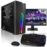 Megaport Komplett Set Gaming PC - Intel Core i5-11400F - GTX1650 4GB - 16GB RAM - 500GB SSD - Windows 11 - 16-DE