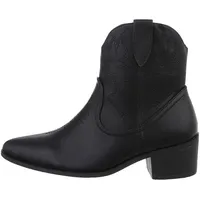 Ital-Design Stiefelette in Schwarz | Gr.: 36