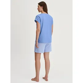 CALIDA Lovely Nights Shorty Pyjama blau 52/54