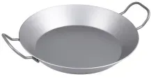 CHG® Eisenpfanne, Grill- und Bratpfanne, mit 2 Griffen 3410-63 , 1 Pfanne, Ø 28,5 cm, Höhe: 4,5 cm, 2 Liter
