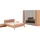Musterring Schlafzimmer-Set Sorrent, Kleiderschrank, Bett & Nachtkommoden, teilmassiv Eiche, (2er-Set Nachtschränke, Drehtürenschrank 300 cm, Bett 180x200 cm), Bett mit Stollenfuß, Eiche teilmassiv, Spiegeltüren in Parsol-Bronze braun