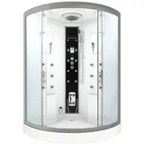 AcquaVapore Dusche Duschkabine D26-TH-EA Duschtempel Sauna 130x130 cm OHNE 2K Scheiben Versiegelung