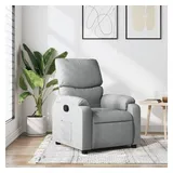vidaXL Relaxsessel Hellgrau Stoff