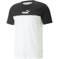 Puma Ess Block X Tape Kurzarm-T-Shirt Black M