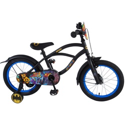 TPFSports DC Batman Kinderfahrrad - Jungen - 16 Zoll - Rücktritt + Handbremse - Schwarz