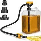Kabellose Kraftstoffpumpe kompatibel mit DeWalt 20V & Milwaukee 18V – Tragbare Öltransferpumpe mit Automatische Abschaltung, 12 L/Min Förderleistung, 3 Adapter, Elektrische Ölabsaugpumpe für PKW & LKW