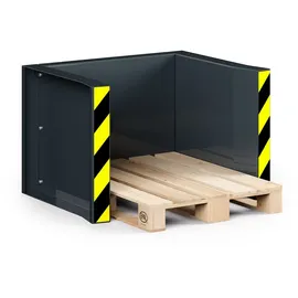 R+R INDUSTRIETECHNIK RR Industrietechnik Paletten Stapel Station RPS-05 BxTxH 1020x945x740 mm, anthrazitgrau