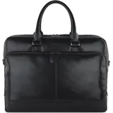Bugatti Romano Aktentasche Leder 40 cm Laptopfach schwarz