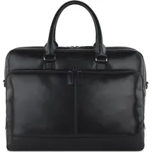 Bugatti Romano Aktentasche Leder 40 cm Laptopfach schwarz