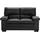 vente-unique Couchgarnitur Leder 3+2 - Büffelleder - Schwarz - MIMAS