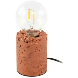 KAYOOM Tischleuchte "Tischlampe Curacao 525", rosa (kupfer), Ø 9,5cm H: 13,5cm, Lampen, robust, stabil, Unikat