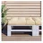 vidaXL Palettenkissen 80 x 80 x 12 cm beige 1 St.