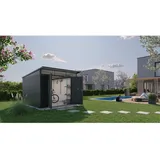 Biohort AvantGarde A8 2,6 x 3,8 m dunkelgrau-metallic Doppeltür